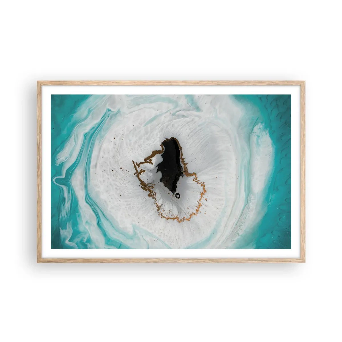 Poszter világos tölgy keretben - Behatolni - 91x61 cm