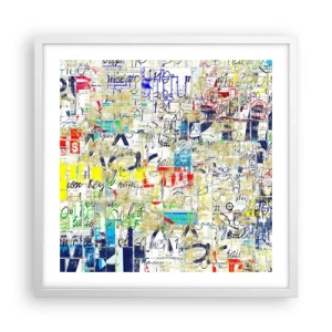 Poszter fekete keretben - Egyszerűen tetszik a szemnek - 50x50 cm