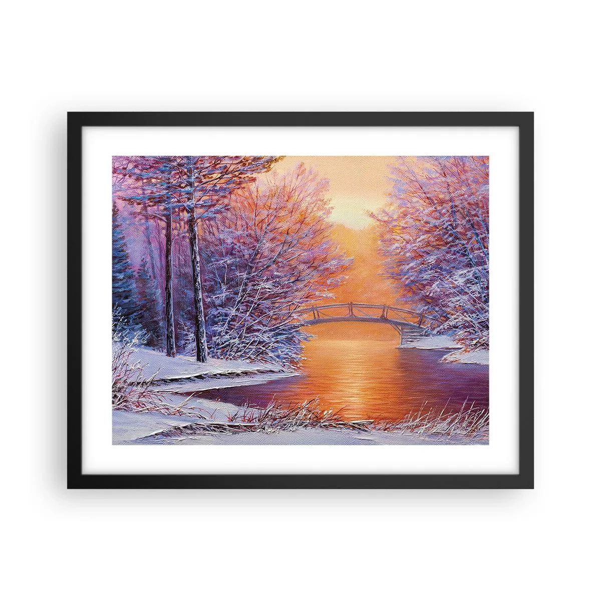 Poszter fehér keretben - Találkozzunk itt - 50x40 cm