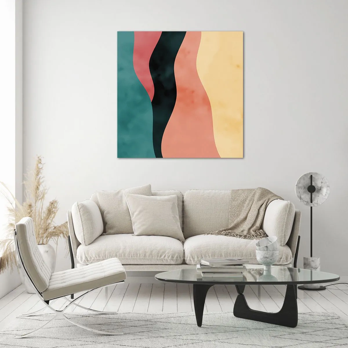 Üveg kép - Megfelelő összeegyeztethetetlenség - 70x70 cm