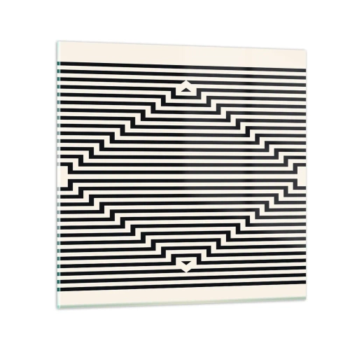 Üveg kép - Geometrikus illúzió - 30x30 cm