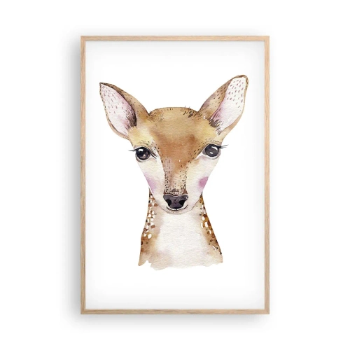 Poszter világos tölgy keretben - Az ártatlanság természete - 61x91 cm