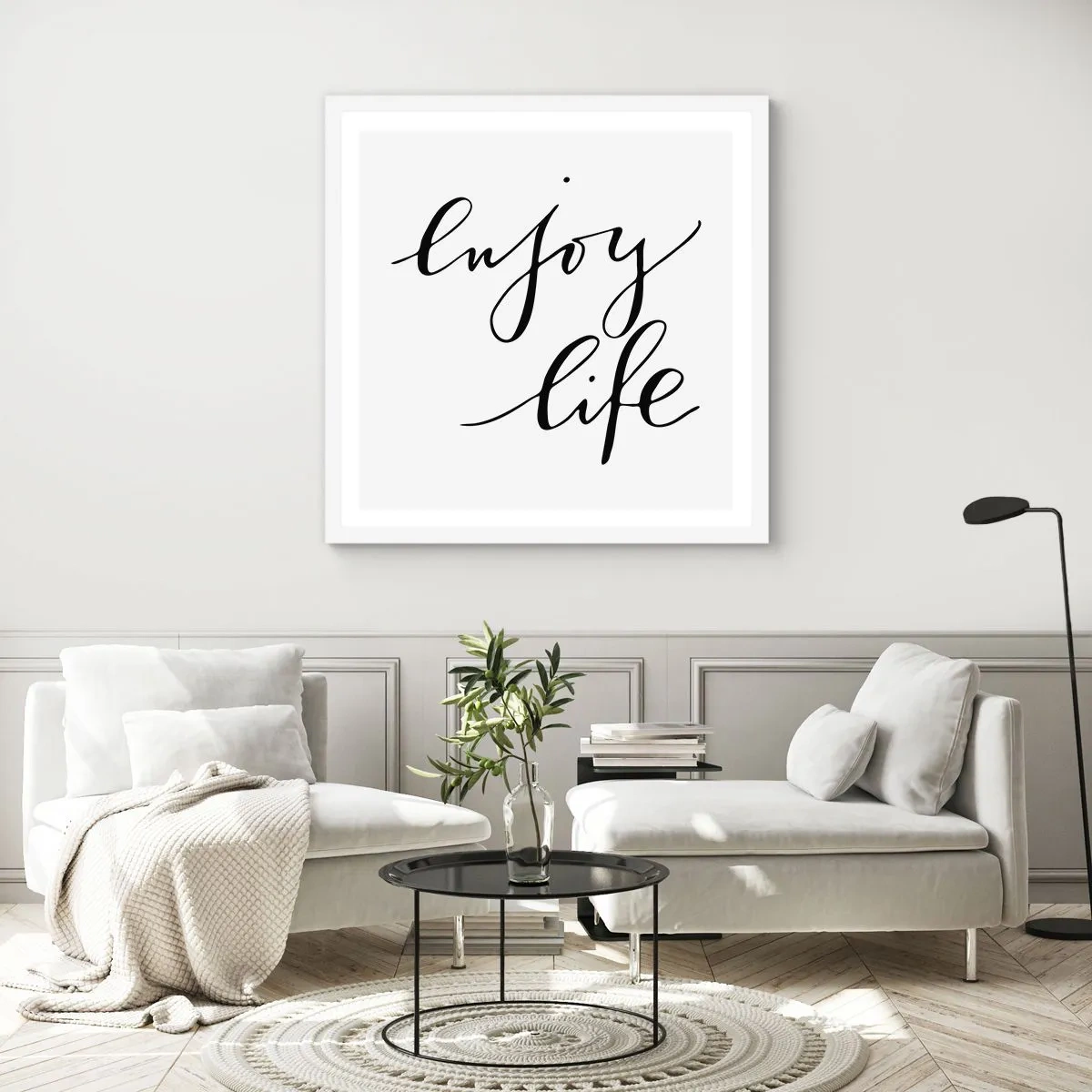 Poszter fekete keretben - Se több… - 40x40 cm