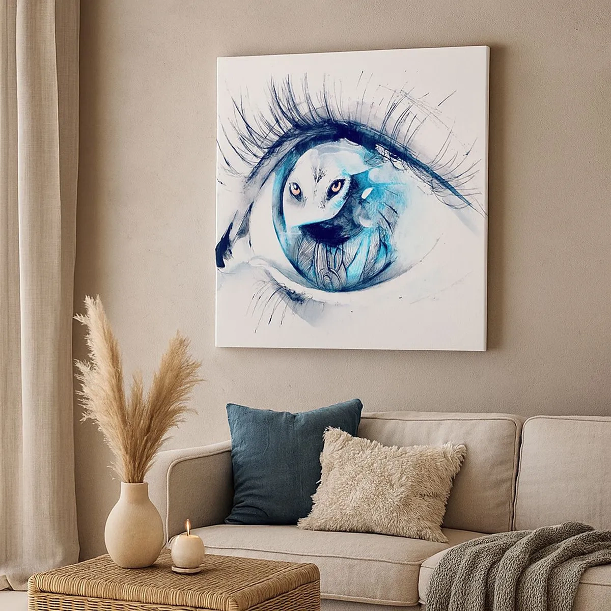 Vászonkép - Szemtől szembe a vadonnal - 30x30 cm