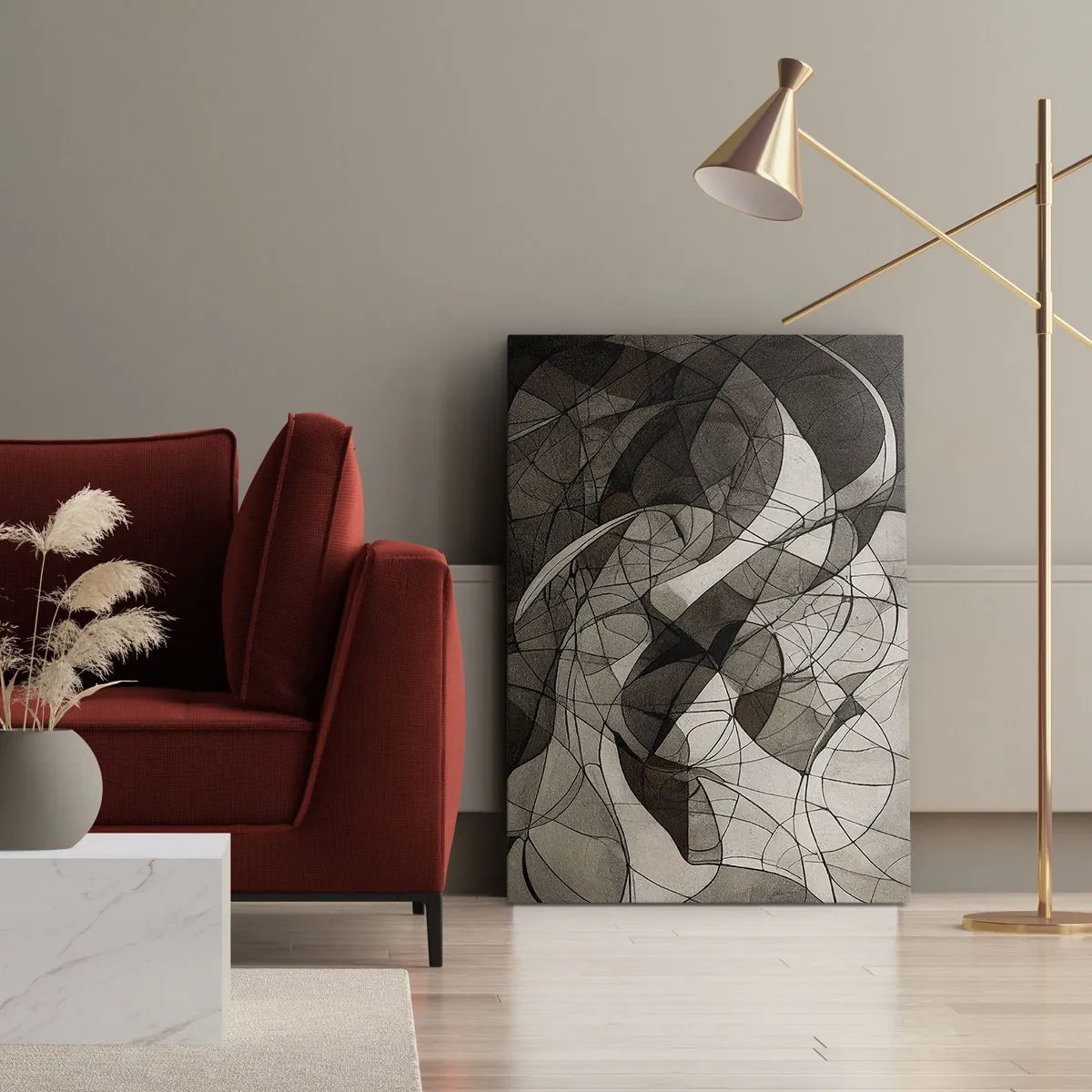 Vászonkép - A föld színeinek keringése - 65x120 cm