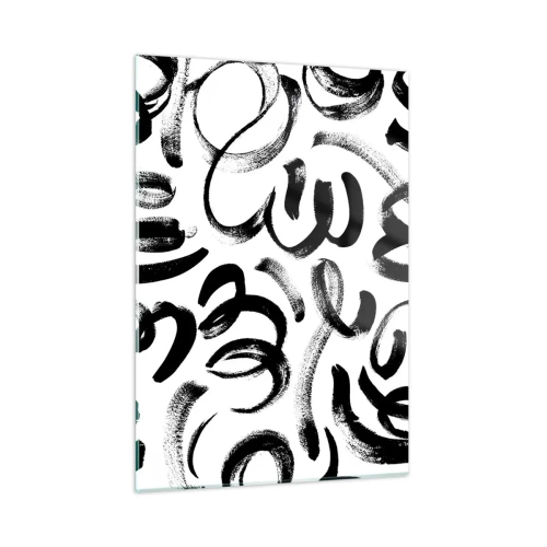Üveg kép - Feketén-fehéren - 50x70 cm