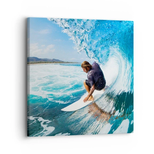 Vászonkép - Tánc a hullámokkal - 30x30 cm