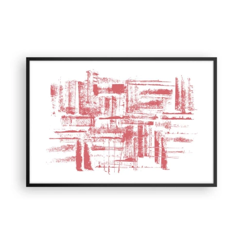 Poszter fehér keretben - A vörös város - 91x61 cm