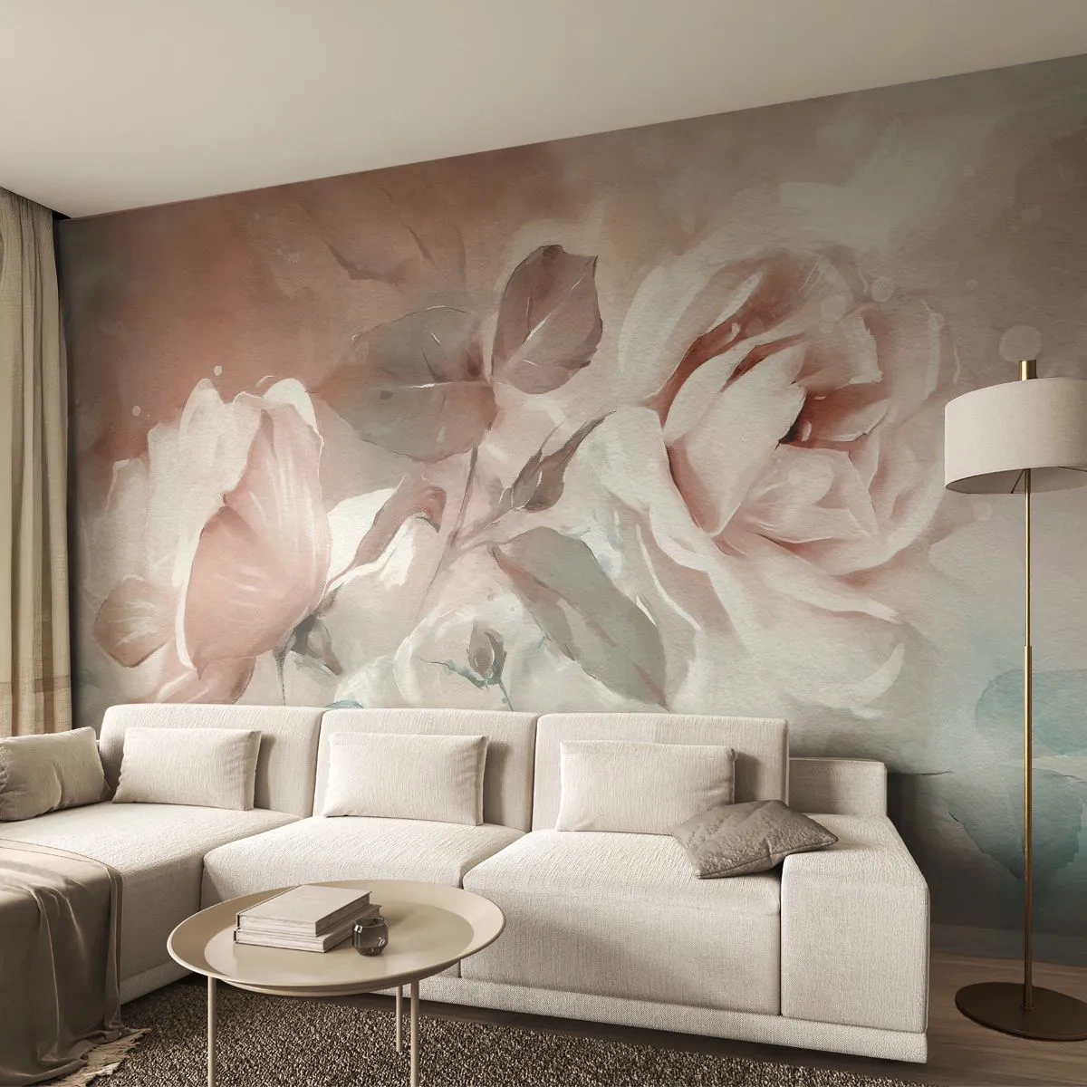 Fotótapéta Premium Canvas - A romantika szelleme - Virágok, Romantikus, Rózsák - 500x350 cm