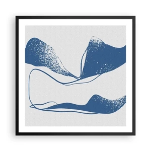 Poszter fehér keretben - Szárnyas absztrakció - 60x60 cm