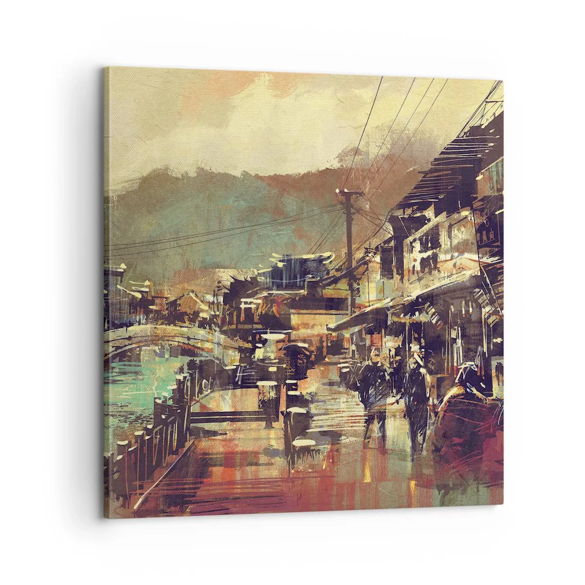 Vászonkép - Az élet, mint a szürke gazdagság - 60x60 cm