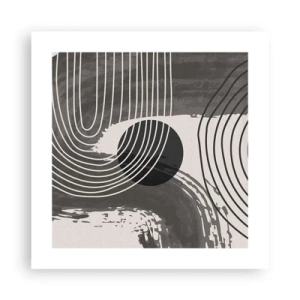 Poszter - Az ovális nyer - 40x40 cm