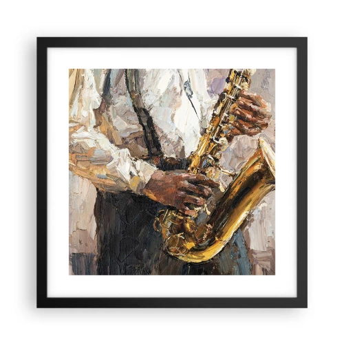 Poszter fehér keretben - Itt az idő egy szólóra - 40x40 cm