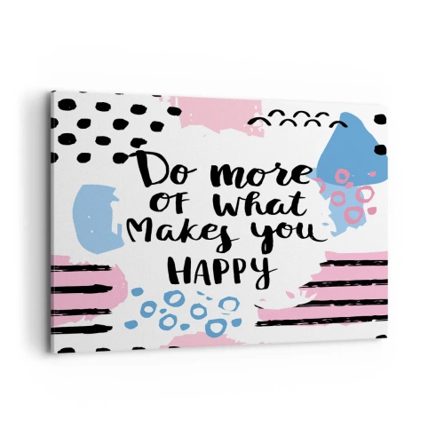 Vászonkép - Hogyan legyünk boldogok - 120x80 cm