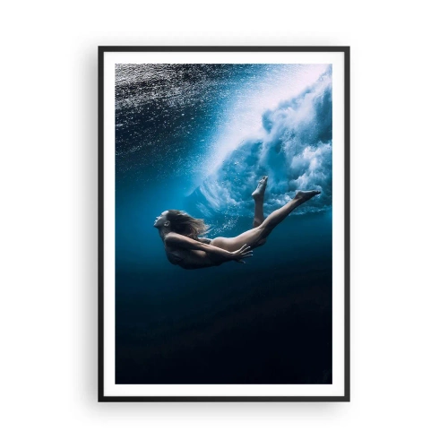 Poszter fehér keretben - Modern sellő - 70x100 cm