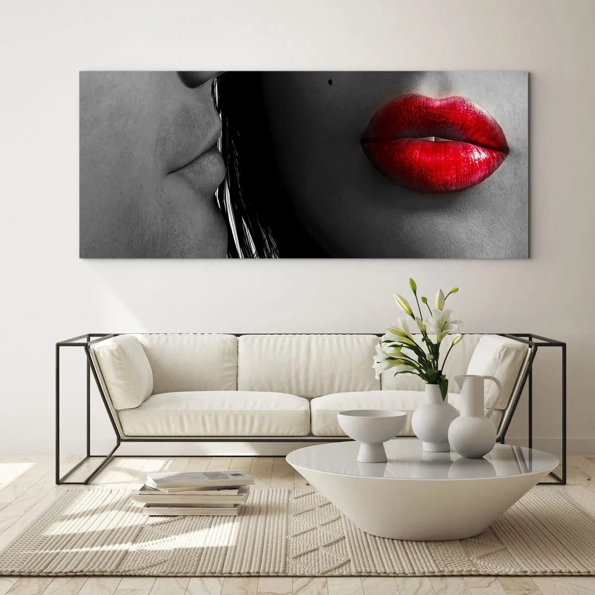 Üveg kép - Szemtől szembe  - 120x50 cm