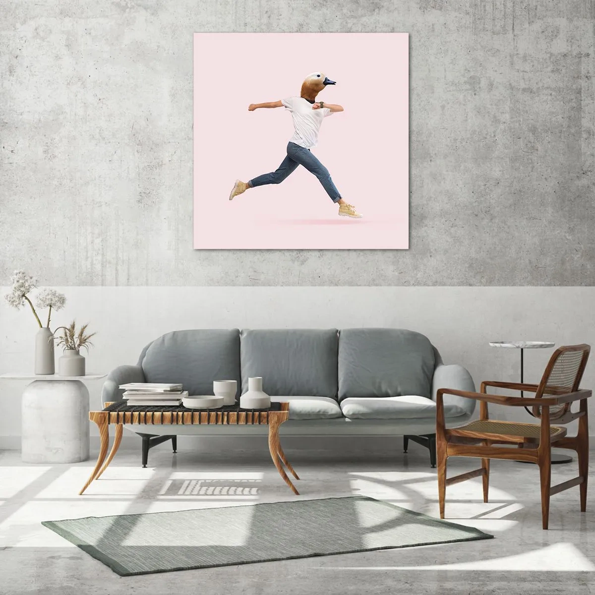 Üveg kép - Egy csipetnyi abszurditás - 30x30 cm