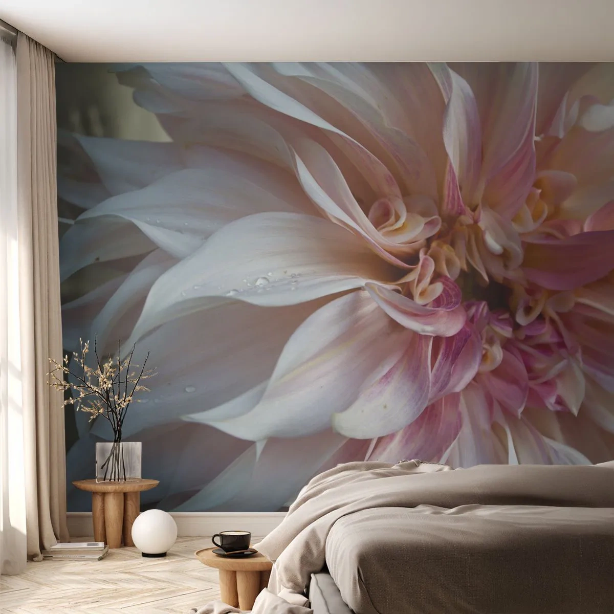 Öntapadós Fotótapéta Deluxe Sticker - Virágzó frissesség - Virág, Dália, Növény - 250x175 cm