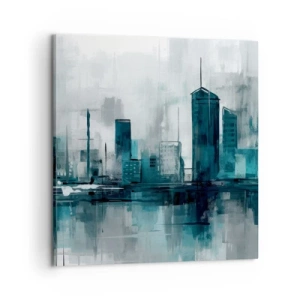 Vászonkép - Esőszínű város - 60x60 cm