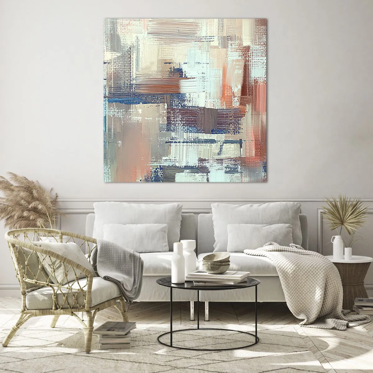 Üveg kép - Elérve a fényt - 60x60 cm