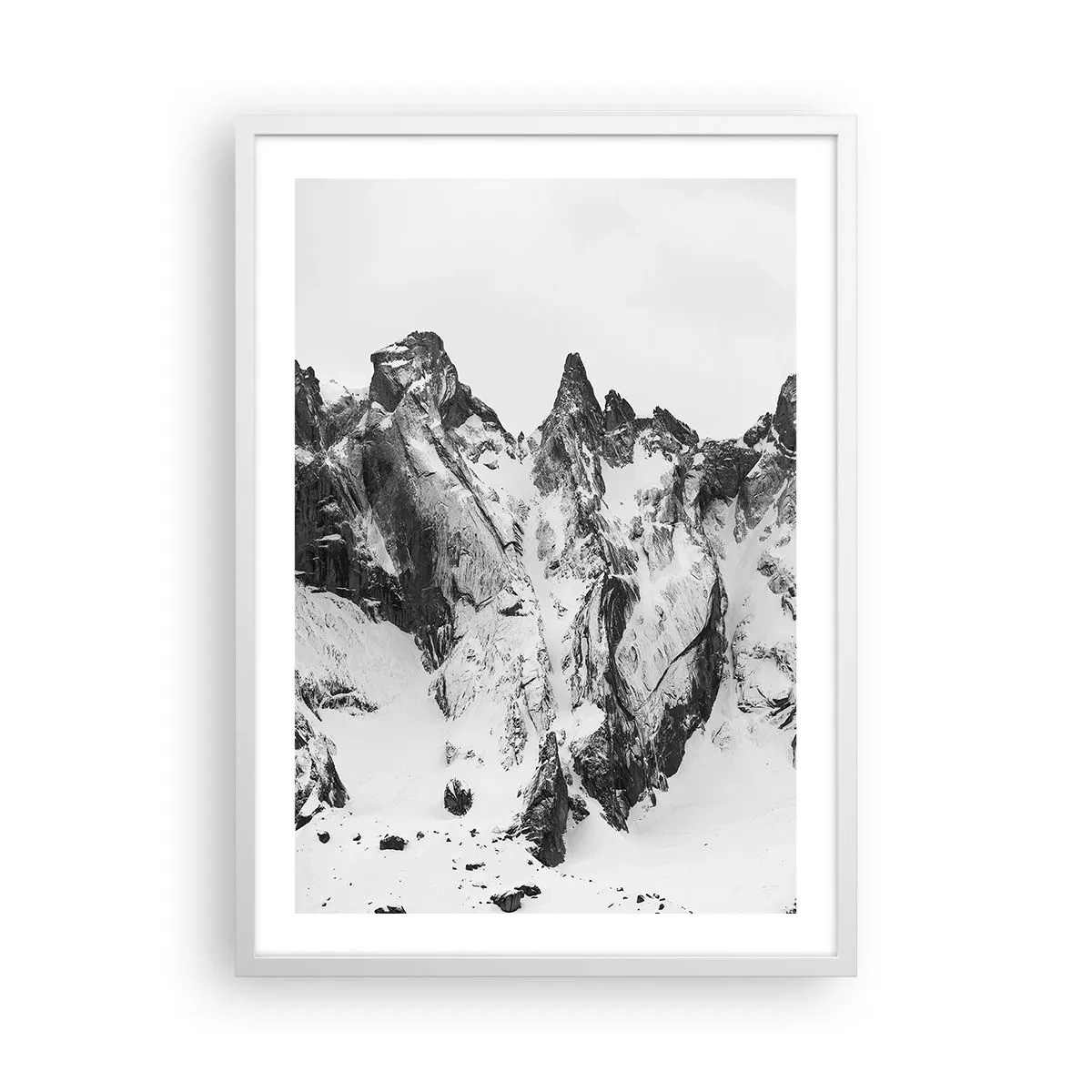 Poszter fekete keretben - Rémes gránit hegygerinc - 50x70 cm