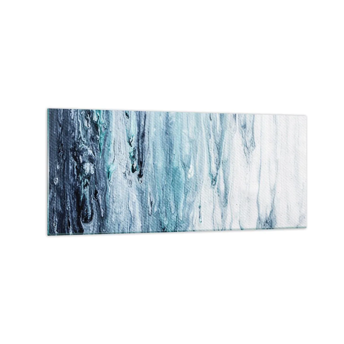Üveg kép - Kék jégcsapok - 120x50 cm