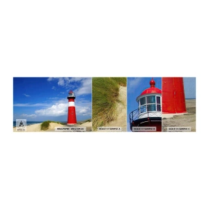 Fotótapéta Minta Premium Canvas - Álommagány - Tájkép, Világítótorony, Hollandia - 100x30 cm