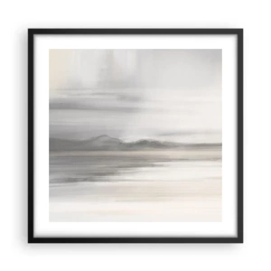 Poszter fehér keretben - Gondolkodó távolság - 50x50 cm