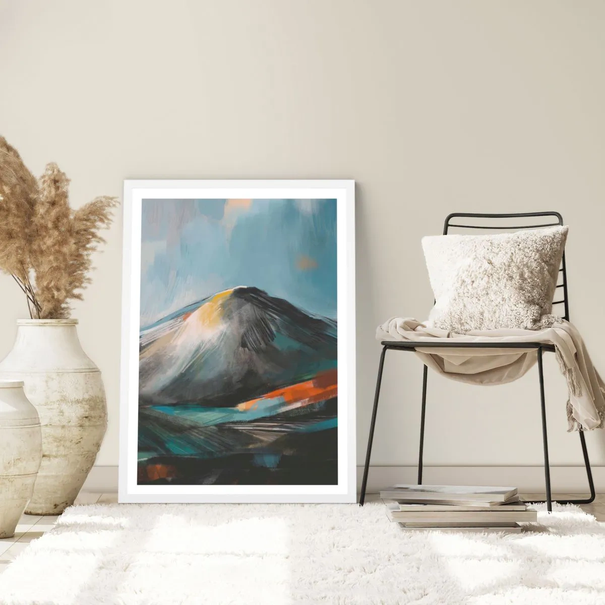 Poszter fekete keretben - Nyers és gyönyörű - 70x100 cm