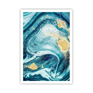Poszter - Kék örvény - 70x100 cm