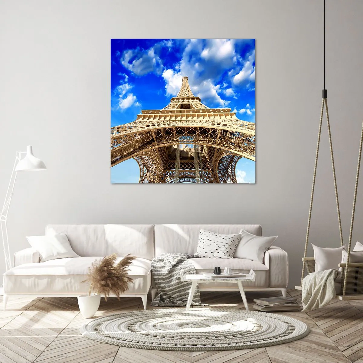 Vászonkép - Az ég és a felhők felé nyúlva - 70x70 cm