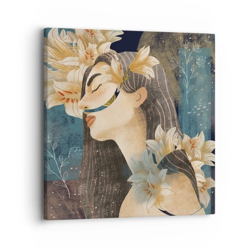 Vászonkép - Mese egy liliomos hercegnőről - 30x30 cm