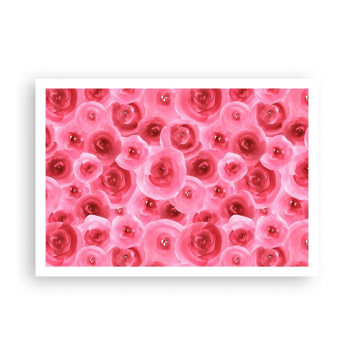 Poszter - Rózsák alul és felül - 100x70 cm