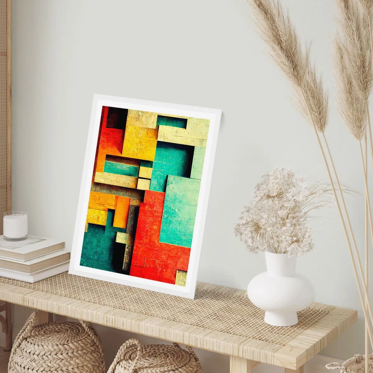 Poszter fekete keretben - A derékszögek fesztiválja - 70x100 cm