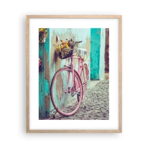 Poszter világos tölgy keretben - Mindjárt visszajövök - 40x50 cm