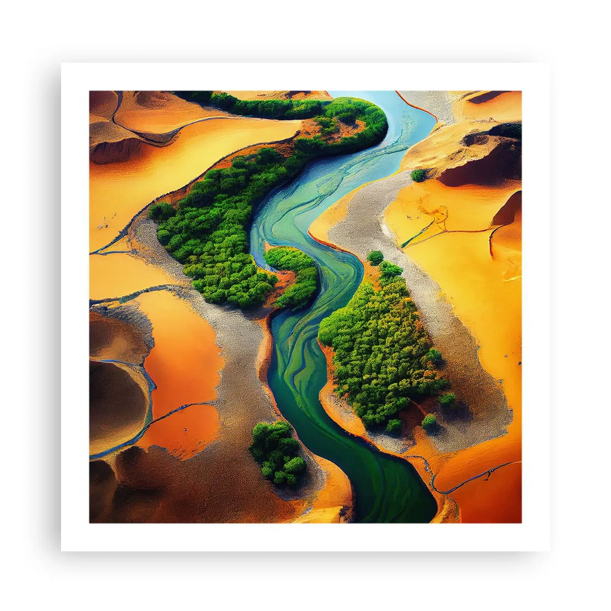 Poszter - Életetadó folyó - 60x60 cm