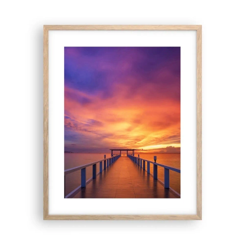 Poszter világos tölgy keretben - Vég nélkül - 40x50 cm