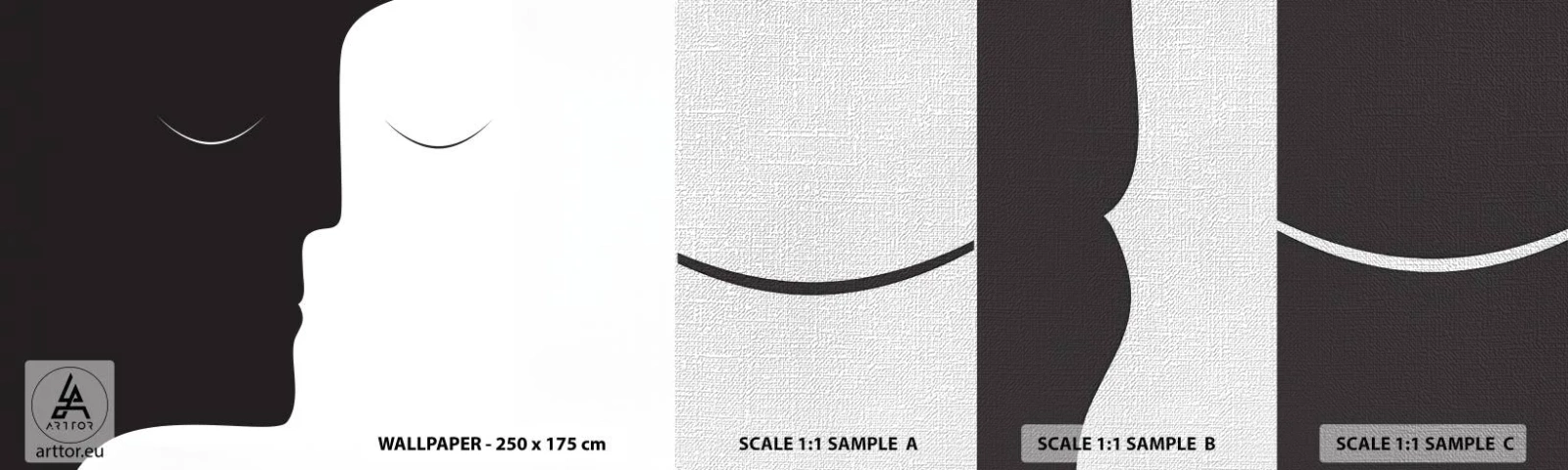 Fotótapéta Minta Premium Canvas - Az ellentétek egysége - Emberek, Párosít, Darab - 100x30 cm
