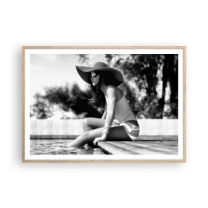 Poszter világos tölgy keretben - Egy nyári álom - 100x70 cm