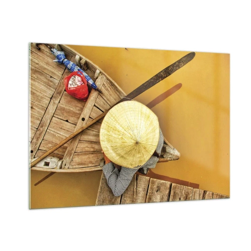 Üveg kép - Élet a Sárga-folyón - 100x70 cm