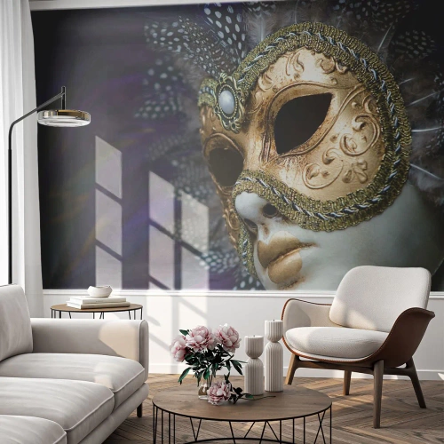 Öntapadós Fotótapéta Deluxe Sticker - Velencei portré aranyban - kapucni, Darab, Velence - 100x70 cm