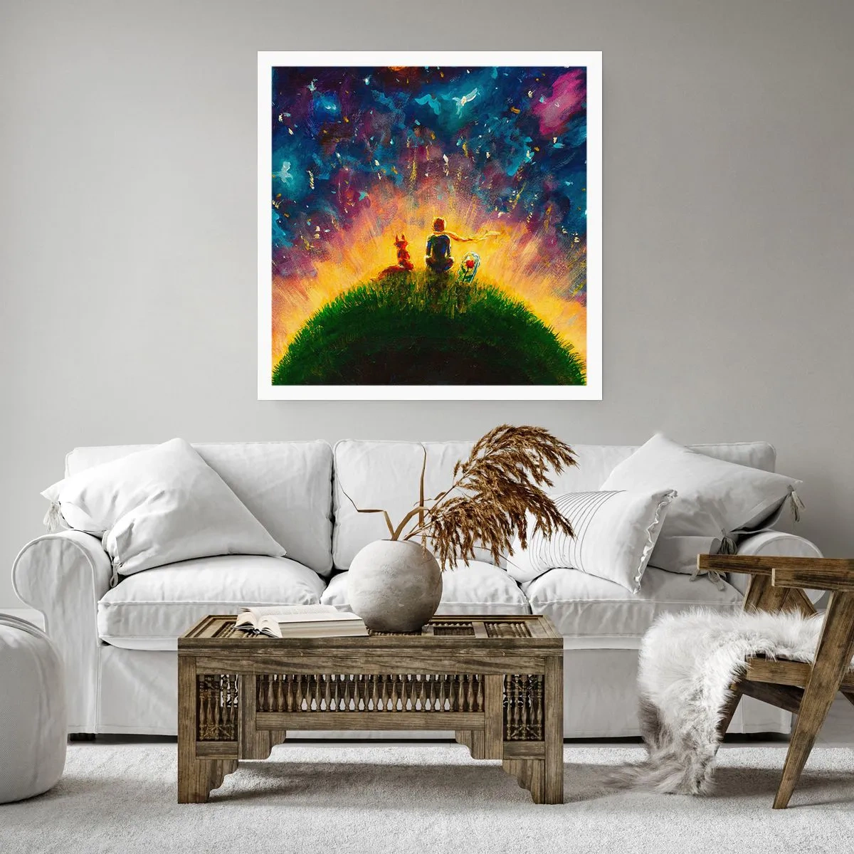 Poszter - Szerelem és barátság – az egész világ - 40x40 cm