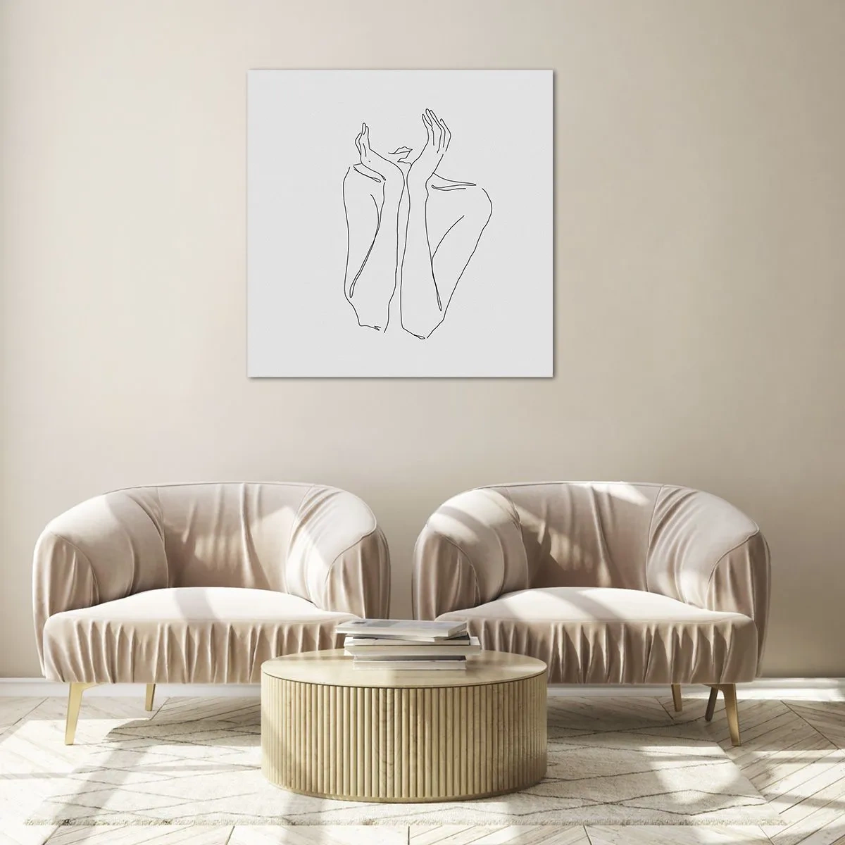 Üveg kép - Amiről a lányok álmodoznak - 70x70 cm