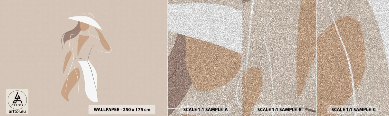 Fotótapéta Minta Premium Sand - A divat egy játék - Nő, Grafika, Divat - 100x30 cm