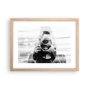 Poszter világos tölgy keretben - Alkotó meg ez eszköze - 40x30 cm