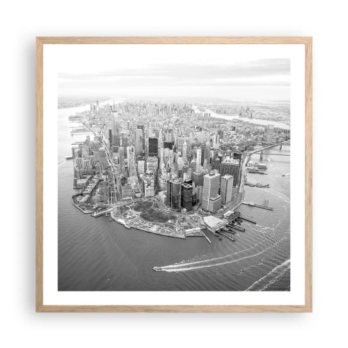 Poszter világos tölgy keretben - Hogy ne szeretném? - 60x60 cm