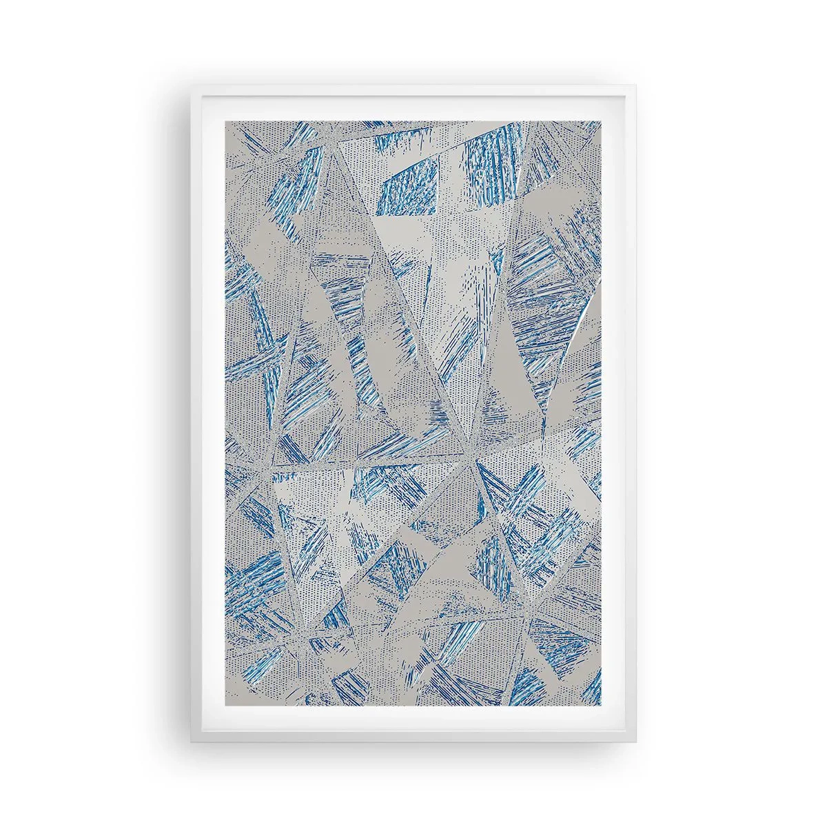 Poszter fekete keretben - A szürkéskék labirintusban - 61x91 cm