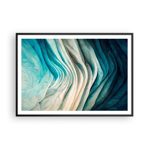 Poszter fehér keretben - Kék telhetetlenség - 100x70 cm