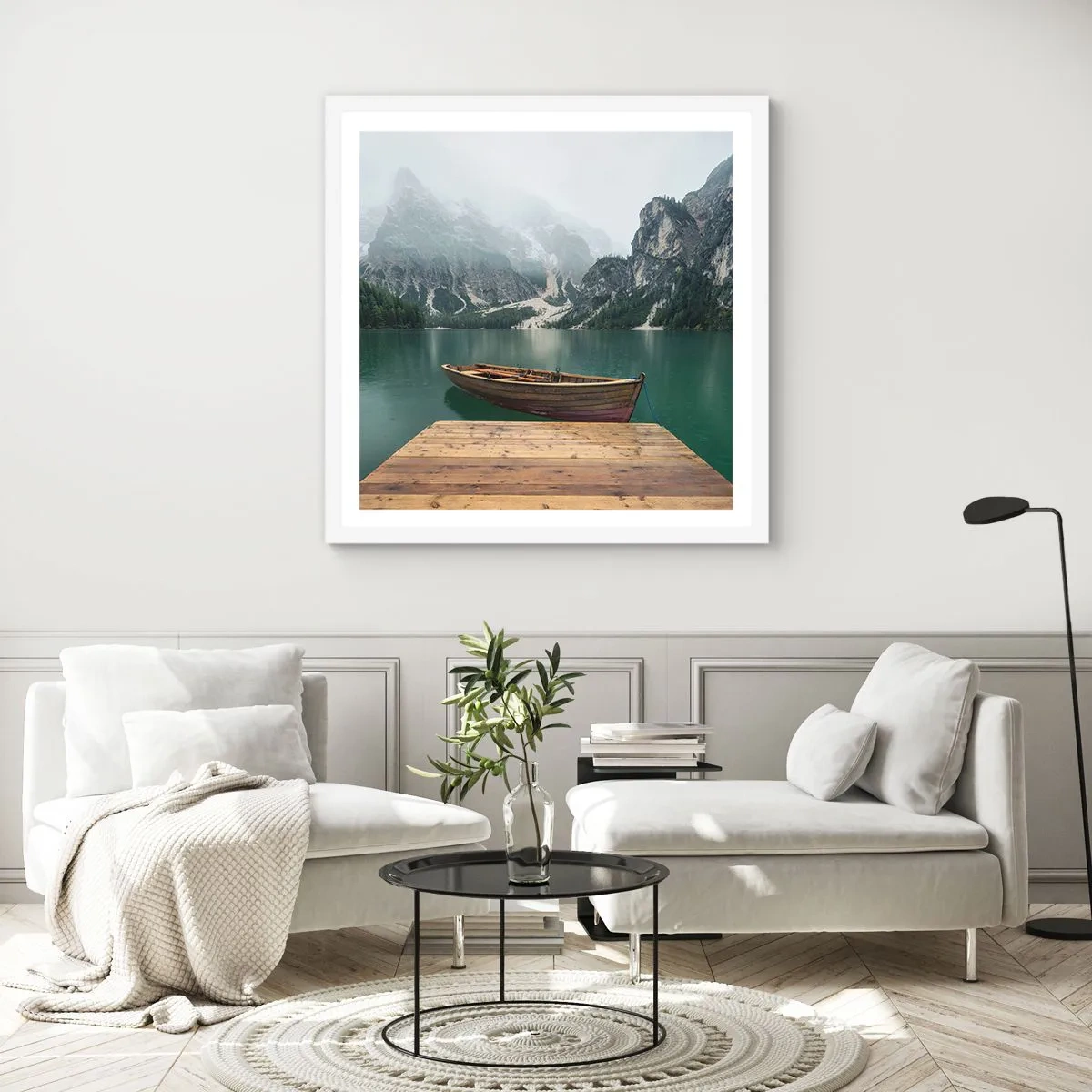 Poszter fekete keretben - "És a homlok büszke sziklái" - 50x50 cm