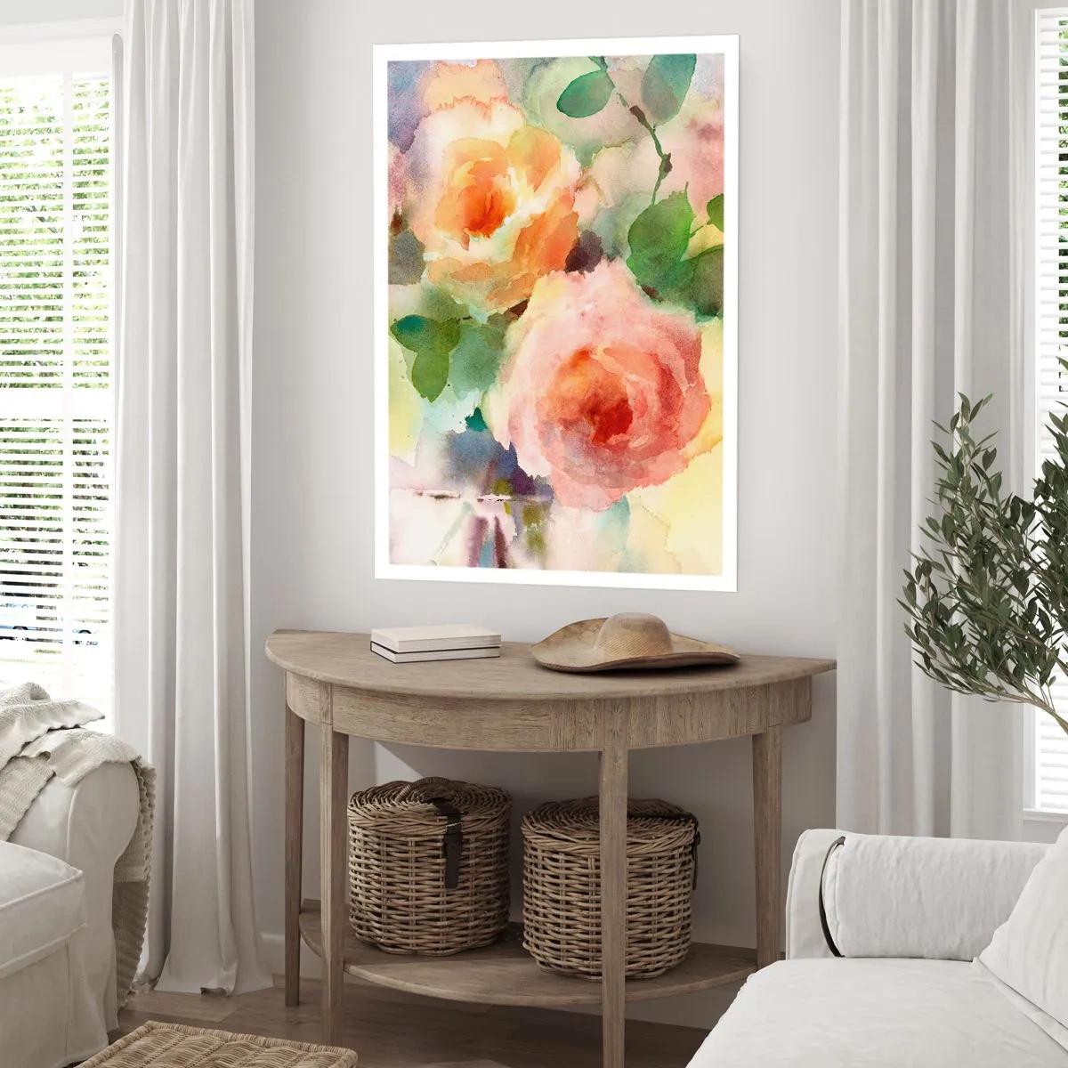 Poszter - Gyengéd, mint az akvarell - 70x100 cm